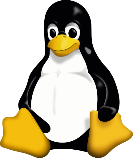 Tux (a penguin), facing towards the left